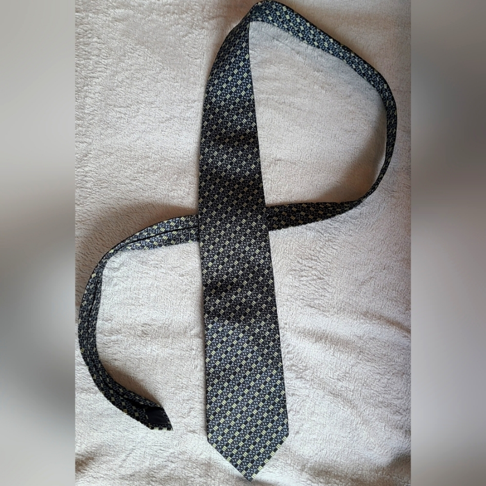 YSL Silk Patterned Tie